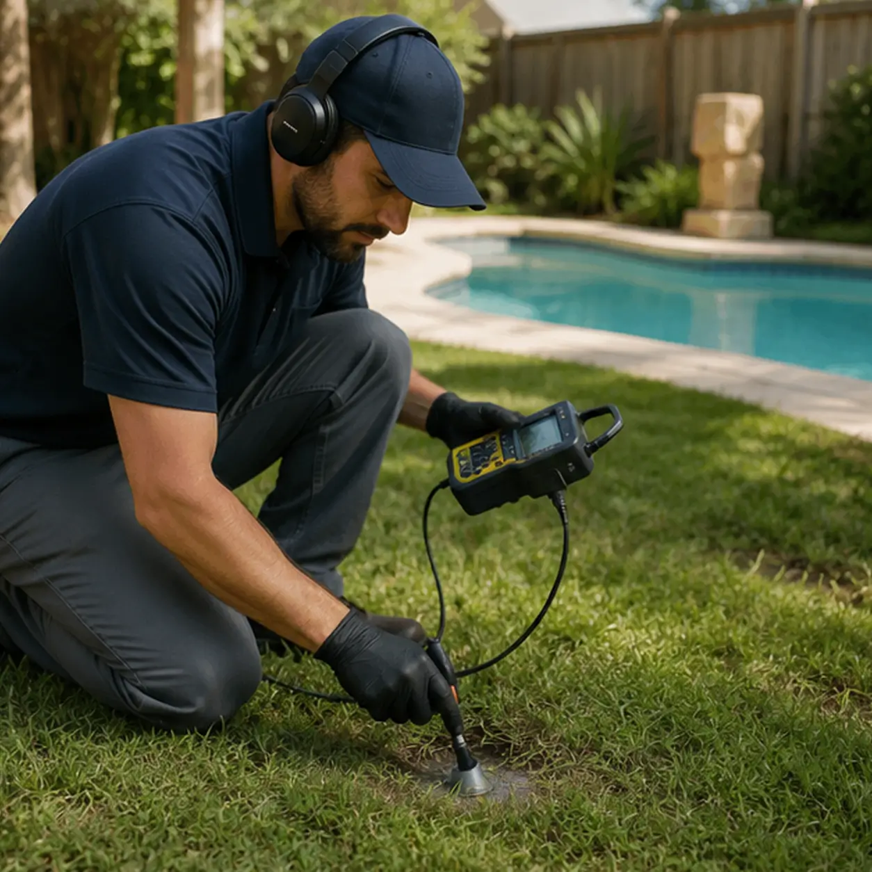 Hidden pipe leak detection in Plano Texas